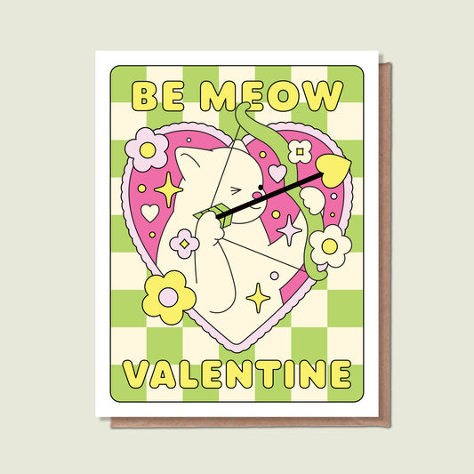 Be Meow Valentine Greeting Card