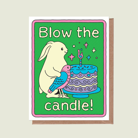 Blow The Candle Greeting Card