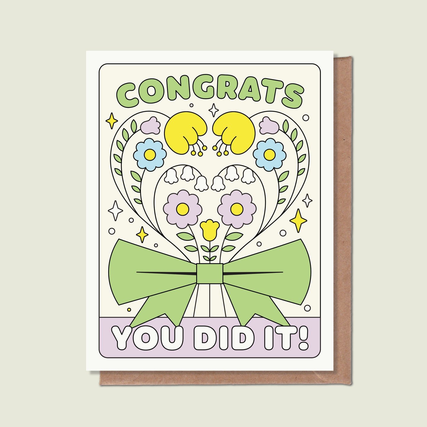 Congrats, You Did It Greeting Card