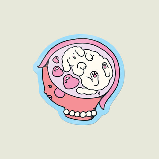 All I Can Think About Is My Dog Vinyl Sticker