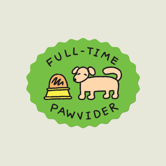 Full-Time Pawvider Vinyl Sticker