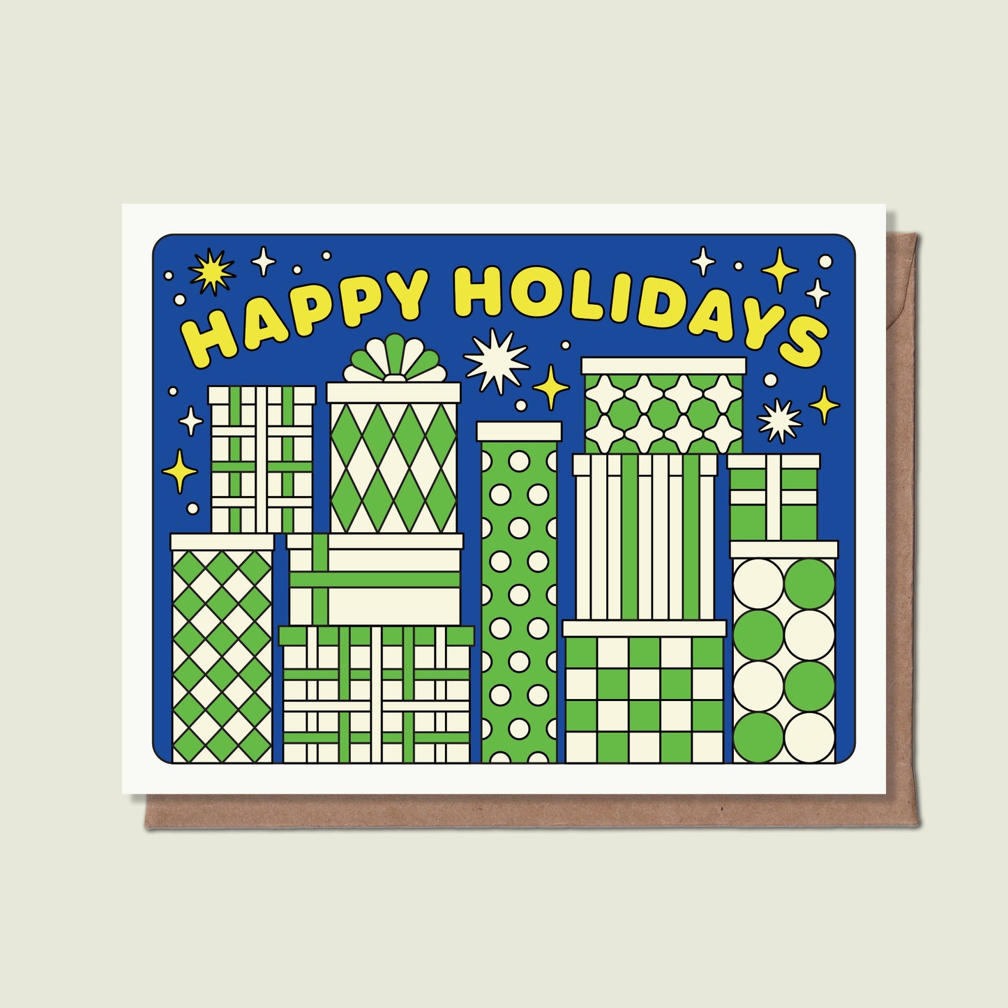 Happy Holidays Gift Greeting Card