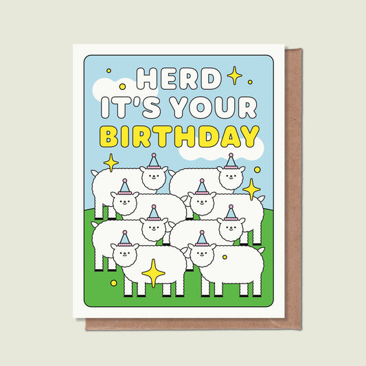 Herd It's Your Birthday Greeting Card