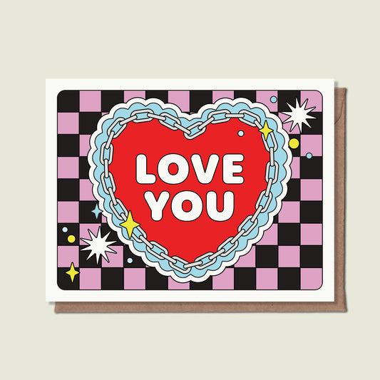 Love You Heart Greeting Card