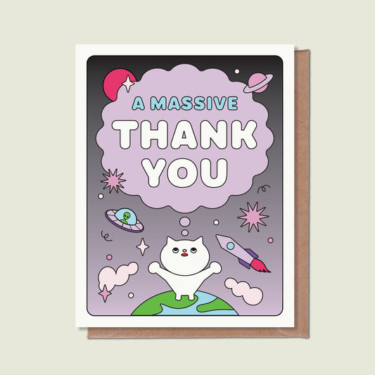 A Massive Thank You Greeting Card