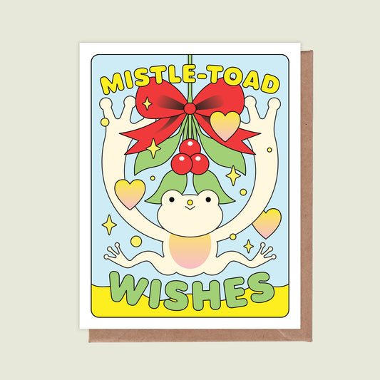 Mistle-Toad Wishes Greeting Card