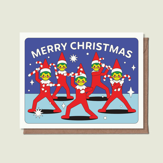 Christmas Power Rangers Greeting Card