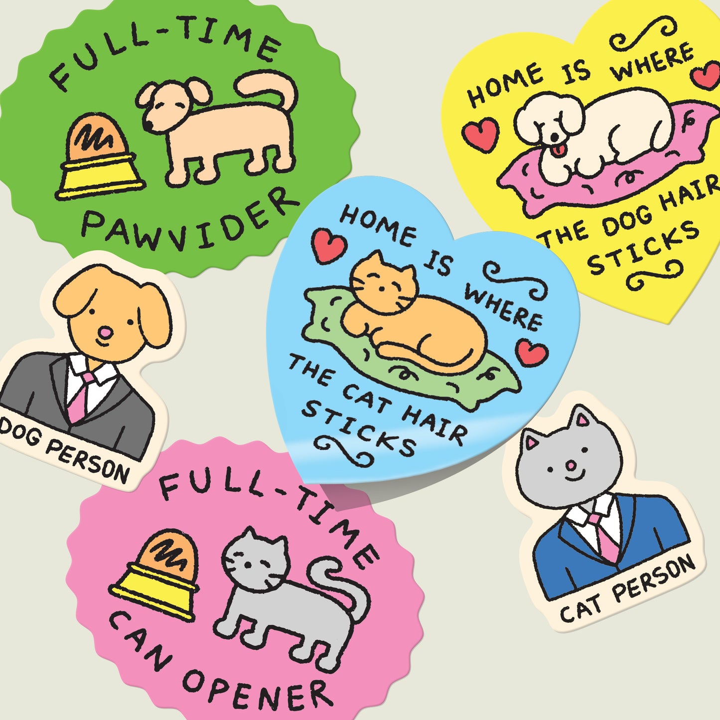 Full-Time Pawvider Vinyl Sticker