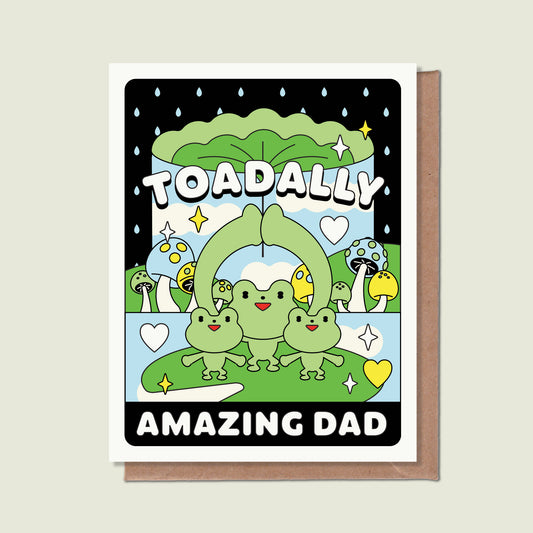 Toadally Amazing Dad Greeting Card